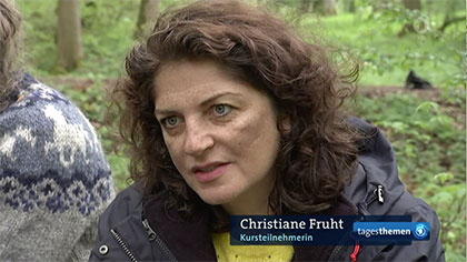 Christane Fruht ist Teilnehmerin an einem Lehrkurs "Waldbaden"